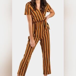 Blush Multicolor Striped Jumpsuit